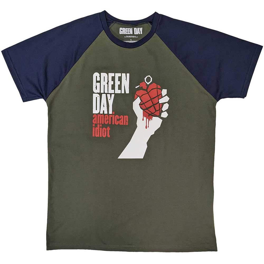 GREEN DAY グリーンデイ - American Idiot / 半袖ラグラン / Tシャツ / メンズ - PGS